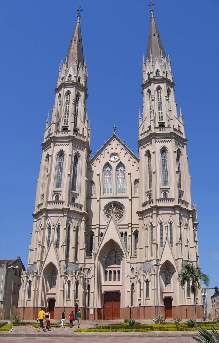 Catedral de So Joo Batista - Santa Cruz do Sul - Estado do Rio Grande do Sul - Regio Sul - Brasil
