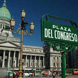 Plaza del Congreso com Congreso de la Nacin Argentina - Buenos Aires - Argentina