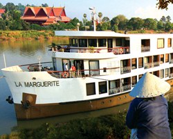 Viso externa do navio de cruzeiro La Marguerite da AmaWaterways