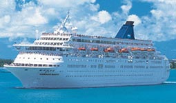 Viso externa do navio de cruzeiro Norwegian Majesty da Norwegian Cruise Line