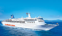 Viso externa do navio de cruzeiro Atlantic Star da Pullmantur Cruises