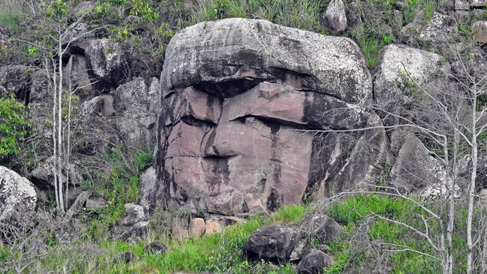 Cabea do ndio - Serra do Tepequm - Amajari - Estado de Roraima - Regio Norte - Brasil