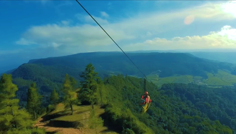 Tirolesa K2 Mil - Big Mountain Adventure Park - Benedito Novo - Vale Europeu Catarinense - Estado de Santa Catarina - Regio Sul - Brasil