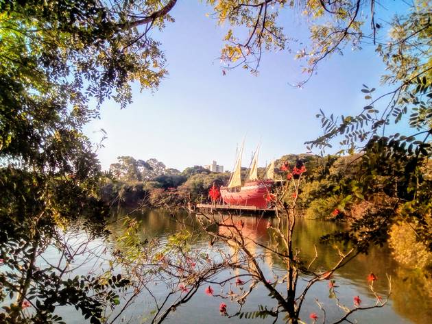 <i>Lagoa do Taquaral - Parque Portugal - Campinas - Estado de So Paulo - Regio Sudeste - Brasil