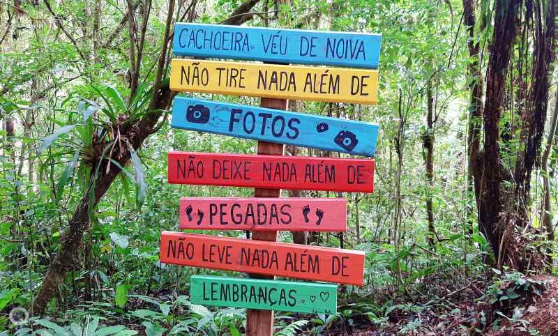 Cachoeira Vu de Noiva - Doutor Pedrinho - Vale Europeu Catarinense - Estado de Santa Catarina - Regio Sul - Brasil