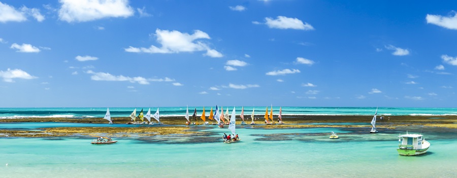 Viajar no feriado de Ano Novo para Porto de Galinhas - feriado de 1 de janeiro de 2024 em Porto de Galinhas - Praia de Porto de Galinhas - Ipojuca - Pernambuco - Regio Nordeste - Brasil