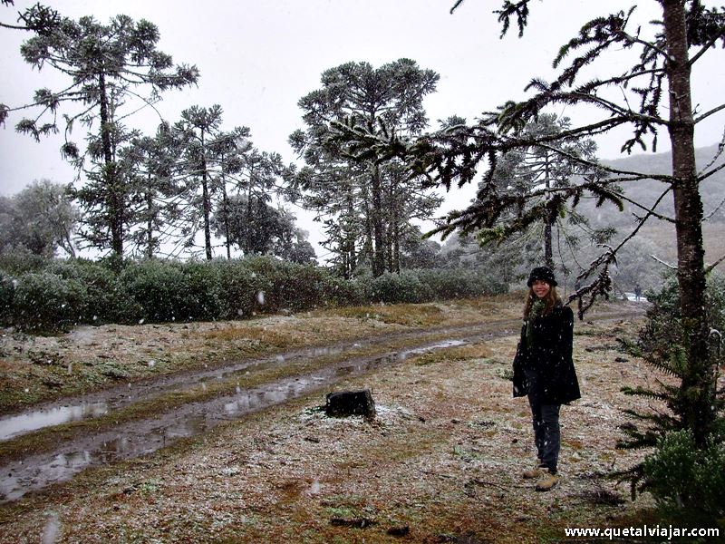 Neve em Urubici - Neve no Morro da Igreja - Serra Catarinense - Santa Catarina - Regio Sul - Brasil