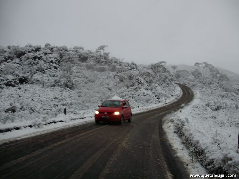 Neve em Urubici - Neve no Morro da Igreja - Serra Catarinense - Santa Catarina - Regio Sul - Brasil