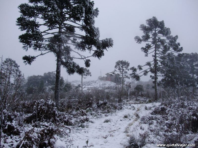 Neve em Urubici - Neve no Morro da Igreja - Serra Catarinense - Santa Catarina - Regio Sul - Brasil