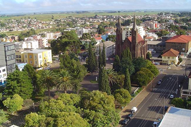 Centro da cidade - Vacaria - Estado do Rio Grande do Sul - Regio Sul - Brasil