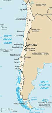 Mapa do Chile