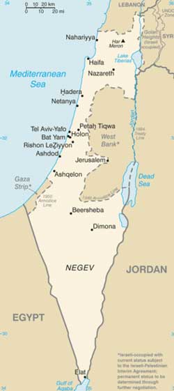 Mapa de Israel