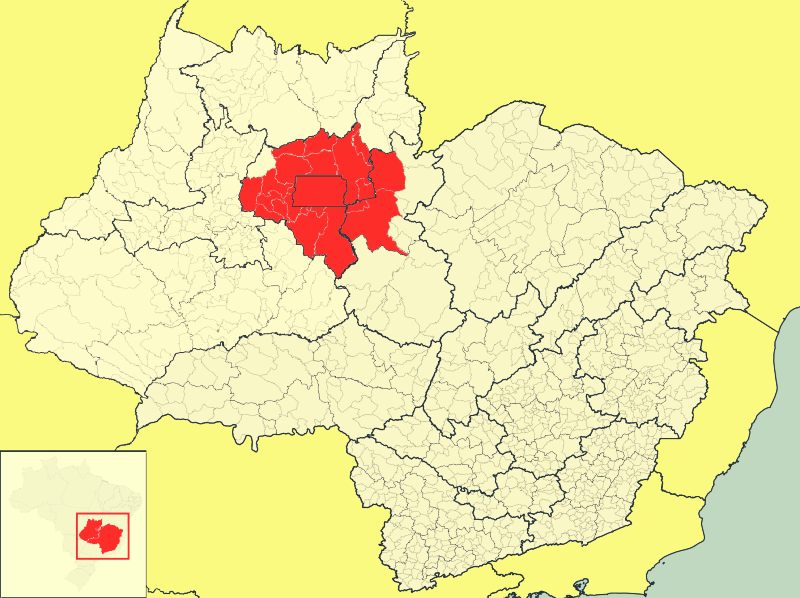 Mapa da Regio Integrada de Desenvolvimento do Distrito Federal e Entorno. Imagem: Marcos Elias de Oliveira Jnior.