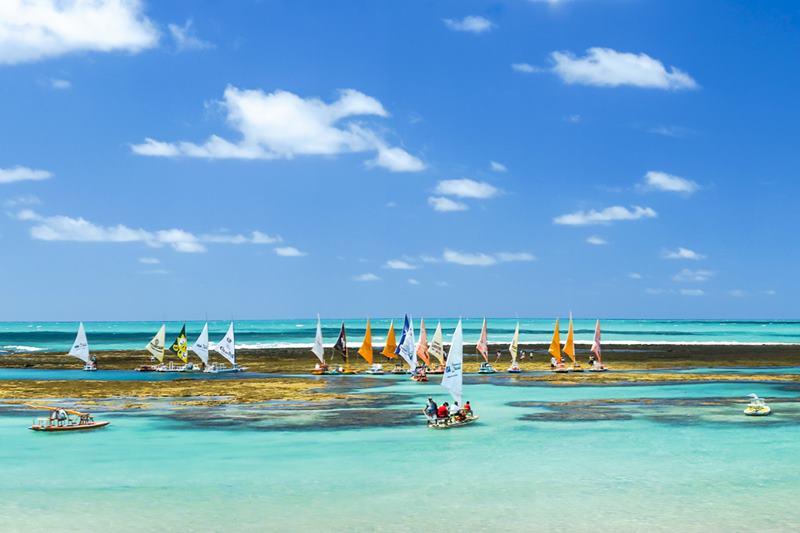 Porto de Galinhas, em Ipojuca. Este municpio pernambucano  um dos sete destinos do Nordeste na lista de 21 destinos que sero tendncia para viagens no Brasil em 2021. Foto: Leo Benini.