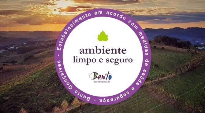 Selo Ambiente limpo e seguro criado pelo Comit Pr-Turismo de Bento Gonalves - Serra Gacha - Rio Grande do Sul